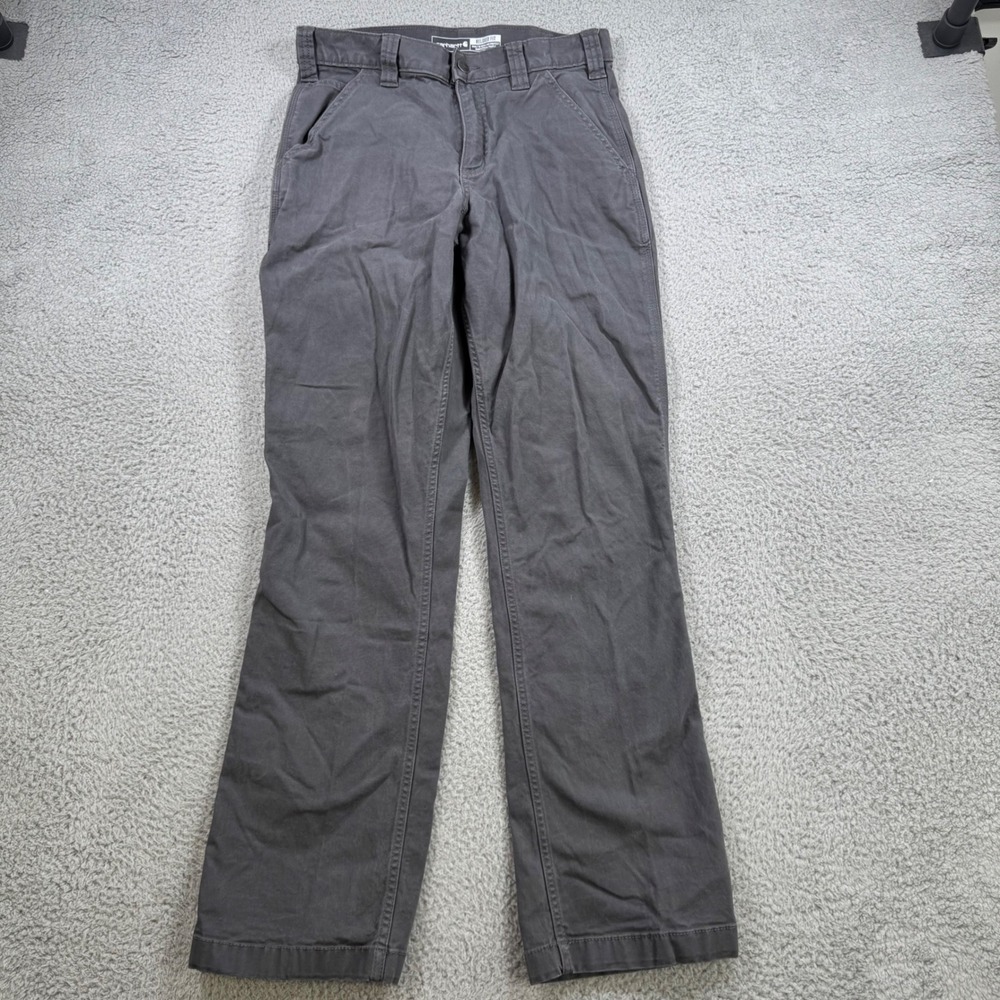 Carhartt Mens BN2291-M Relaxed Fit Canvas Work Pants Shadow Gray 30x30 Stretch